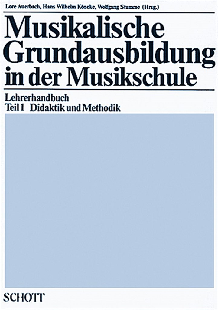 Musikalische Grundausbildung in der Musikschule 1